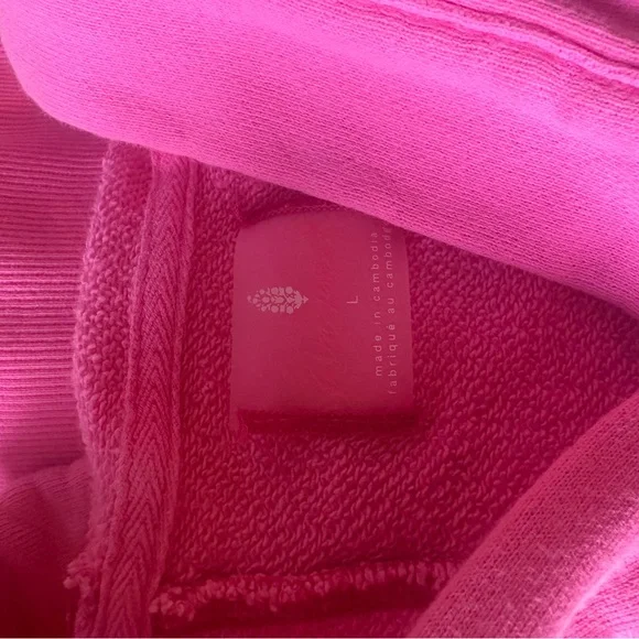 Pink FP Hoodie Midi Sweatshirt Dress - Picture 5 of 6